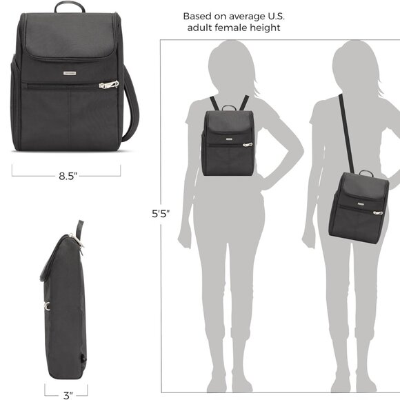 Travelon Anti-Theft - Classic Small Convertible Backpack - Picture 7 of 15